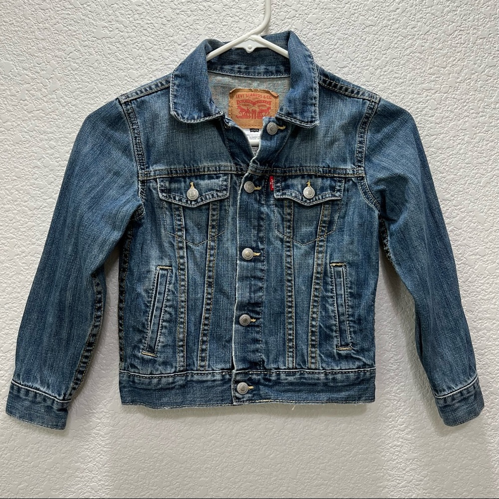 Kids Levi’s Size 6 Classic Jean Jacket Denim Jacket Plain Jean Jacket